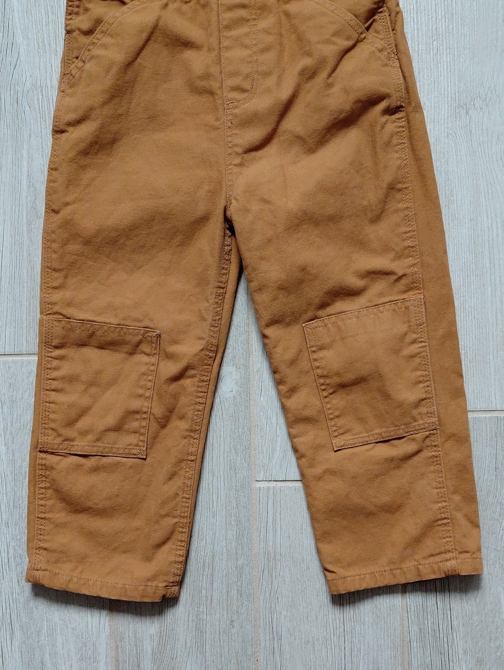 Carhartt Duck Brown Insulated Toddler Bib Overalls - Picture 4 of 9